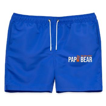 Papa Bear: El Real Papá - Männer Badeshorts - Royalblau - Vorne - AI Model Male 178 light (178cm)