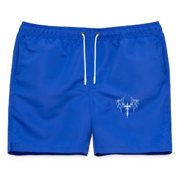 Dorniges Kreuzornament Logo - Männer Badeshorts - Royalblau - Vorne - AI Model Male 178 light (178cm)