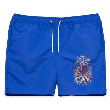 Türkei Türkin Türke Türkiye Always Extra Cay - Männer Badeshorts - Royalblau - Vorne - AI Model Male 178 light (178cm)