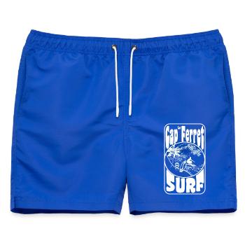 KAPPENFRETTCHEN - Männer Badeshorts - Royalblau - Vorne - AI Model Male 178 light (178cm)