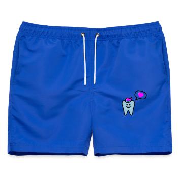 zahn punk zahnarzt dentist - Männer Badeshorts - Royalblau - Vorne - AI Model Male 178 light (178cm)