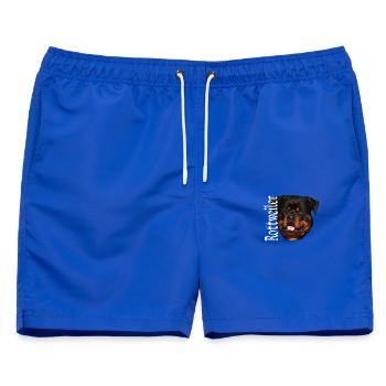 Rottweiler,Hund,Hunde,Hundekopf,Hundesport, - Männer Badeshorts - Royalblau - Vorne - AI Model Male 178 light (178cm)