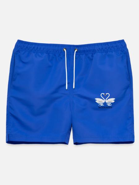 Bodensee Schwäne - Männer Badeshorts - Royalblau