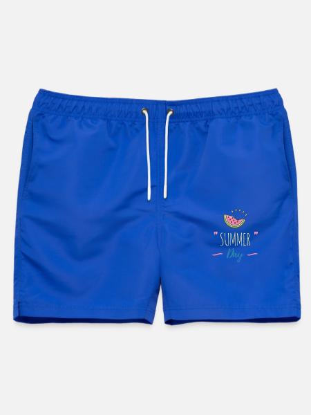 Sommertag Urlaub! - Männer Badeshorts - Royalblau