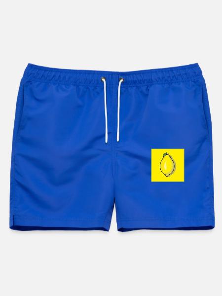 Zitrone Zitrone - Männer Badeshorts - Royalblau
