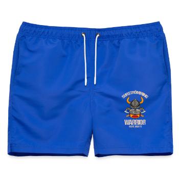 Surströmming Warrior Challenge Sweden Stinkefisch - Männer Badeshorts - Royalblau - Vorne - AI Model Male 178 light (178cm)