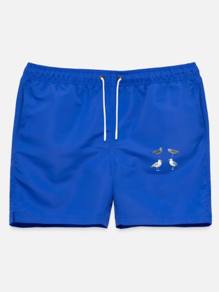 Möwen - Männer Badeshorts - Royalblau