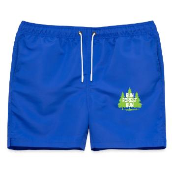 Run Forest Run - Männer Badeshorts - Royalblau - Vorne - AI Model Male 178 light (178cm)