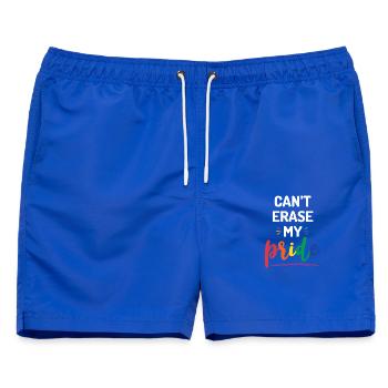 Ich kann meinen Stolz nicht löschen - Männer Badeshorts - Royalblau - Vorne - AI Model Male 178 light (178cm)