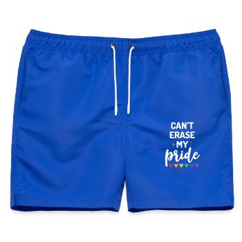 Ich kann meinen Stolz nicht löschen - Männer Badeshorts - Royalblau - Vorne - AI Model Male 178 light (178cm)