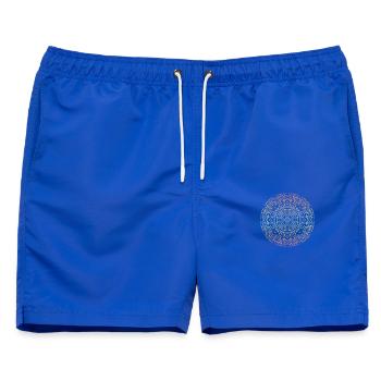 Mandala - Männer Badeshorts - Royalblau - Vorne - AI Model Male 178 light (178cm)