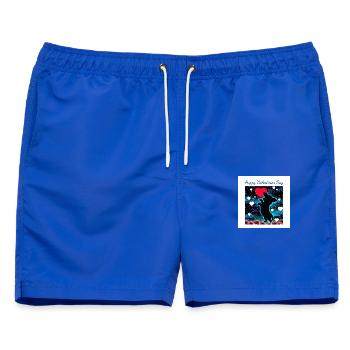 Happy Valentine's Day - Chihuahua Dancing - Männer Badeshorts - Royalblau - Vorne - AI Model Male 178 light (178cm)