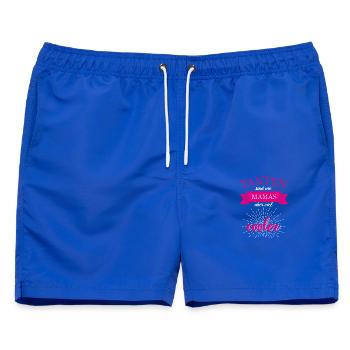 Tanten sind wie Mamas nur viel cooler - Männer Badeshorts - Royalblau - Vorne - AI Model Male 178 light (178cm)