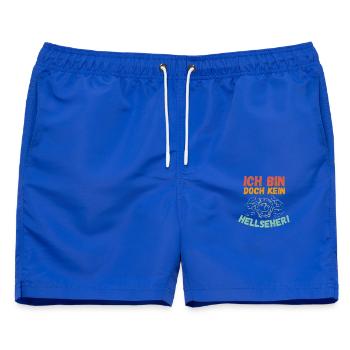 Ich bin doch kein Hellseher! - Männer Badeshorts - Royalblau - Vorne - AI Model Male 178 light (178cm)