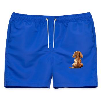 Cocker Spaniel - Männer Badeshorts - Royalblau - Vorne - AI Model Male 178 light (178cm)