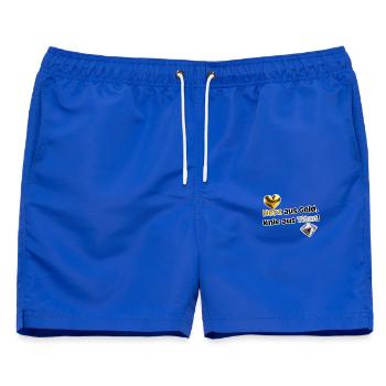 Herz aus Gold, Knie aus Titan - Männer Badeshorts - Royalblau - Vorne - AI Model Male 178 light (178cm)