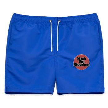 Nächtliche Stimmungen Spruchdesign - Männer Badeshorts - Royalblau - Vorne - AI Model Male 178 light (178cm)