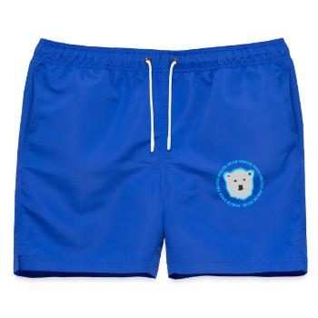 Eisbär 3 - Männer Badeshorts - Royalblau - Vorne - AI Model Male 178 light (178cm)