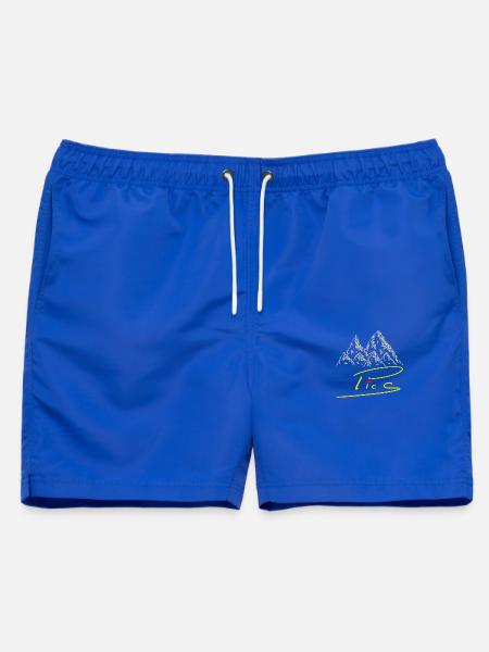 Bilder+ - Männer Badeshorts - Royalblau