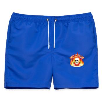 Chili Cook Off - Männer Badeshorts - Royalblau - Vorne - AI Model Male 178 light (178cm)