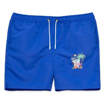 Aloha Sommer - Männer Badeshorts - Royalblau - Vorne - AI Model Male 178 light (178cm)