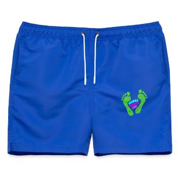 Dance Bounce Live barefoot NEON grün - Männer Badeshorts - Royalblau - Vorne - AI Model Male 178 light (178cm)