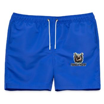 Niedliches Faultier Waldfreund Design - Männer Badeshorts - Royalblau - Vorne - AI Model Male 178 light (178cm)