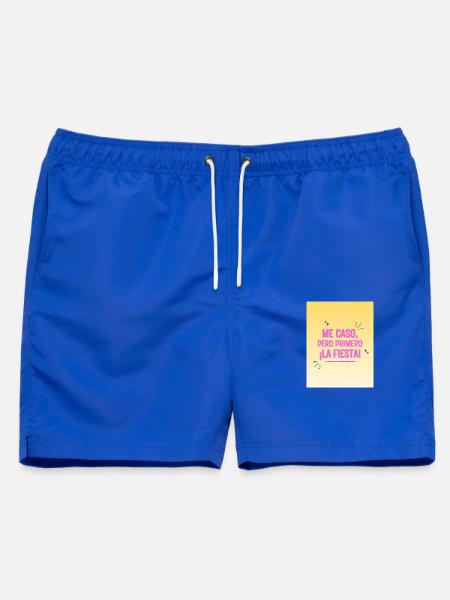 Lustiges Party- und Freundschaftszitat - Männer Badeshorts - Royalblau