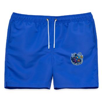 Mixtape-Anglerfisch - Männer Badeshorts - Royalblau - Vorne - AI Model Male 178 light (178cm)