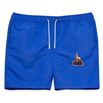 Herbstwhisky auf Stump - Männer Badeshorts - Royalblau - Vorne - AI Model Male 178 light (178cm)