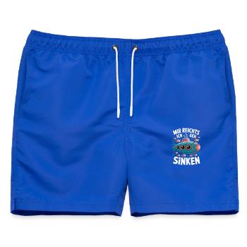 Unterwasserwitz Mir reicht's Ich geh sinken - Männer Badeshorts - Royalblau - Vorne - AI Model Male 178 light (178cm)