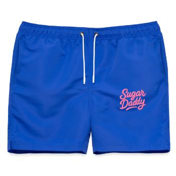 Sugar Daddy – Candy Pink Tippfehler - Männer Badeshorts - Royalblau - Vorne - AI Model Male 178 light (178cm)