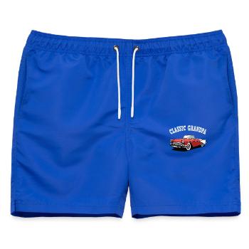Klassik Grandpa - Männer Badeshorts - Royalblau - Vorne - AI Model Male 178 light (178cm)