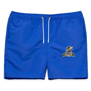 Plot Twist Enjoyer - Männer Badeshorts - Royalblau - Vorne - AI Model Male 178 light (178cm)