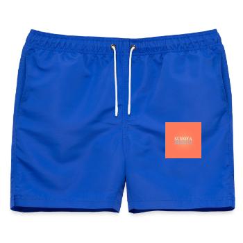 Sun of a Beach – Cheeky Summer Design - Männer Badeshorts - Royalblau - Vorne - AI Model Male 178 light (178cm)
