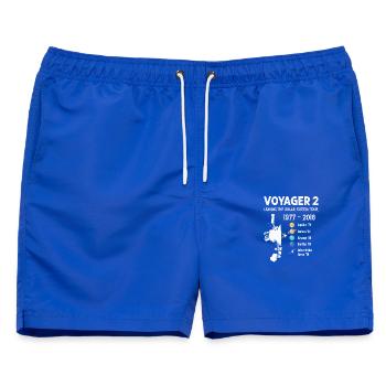 Voyager 2 Raumsonde Leaving The Solar System Tour - Männer Badeshorts - Royalblau - Vorne - AI Model Male 178 light (178cm)