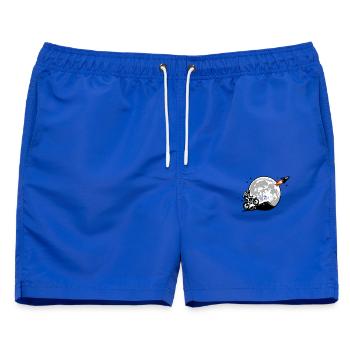 Lunar Bike Escape - Männer Badeshorts - Royalblau - Vorne - AI Model Male 178 light (178cm)