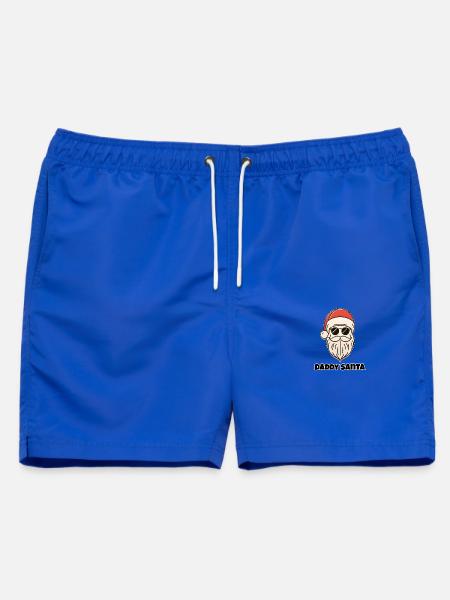 Daddy Santa – Verspielter Weihnachtsmann - Männer Badeshorts - Royalblau