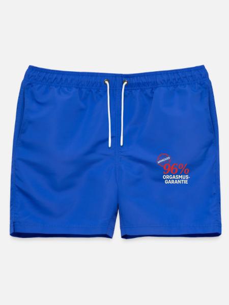 Humor Spruch 96% Garantie witziges Geschenk Idee - Männer Badeshorts - Royalblau