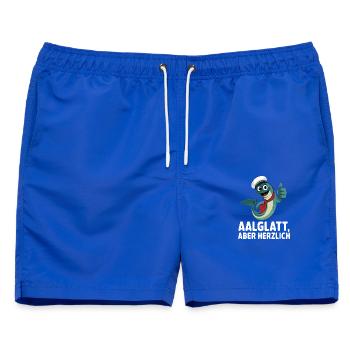  Aalglatt Aber Herzlich Lustiger Matrosen Aal Für - Männer Badeshorts - Royalblau - Vorne - AI Model Male 178 light (178cm)