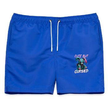 Pastel Goth Soft Goth Gaming Gamer - Männer Badeshorts - Royalblau - Vorne - AI Model Male 178 light (178cm)