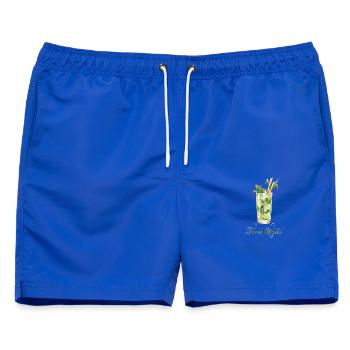 Hen Party Team Mojito Cocktail Bartender - Männer Badeshorts - Royalblau - Vorne - AI Model Male 178 light (178cm)