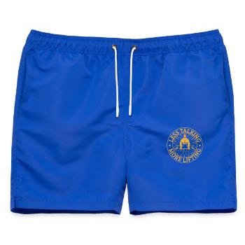 Fitness Motivation Bodybuilder More Lifting Gym - Männer Badeshorts - Royalblau - Vorne - AI Model Male 178 light (178cm)