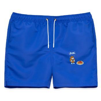Bro what happened?! Fritten Pommes French fries - Männer Badeshorts - Royalblau - Vorne - AI Model Male 178 light (178cm)