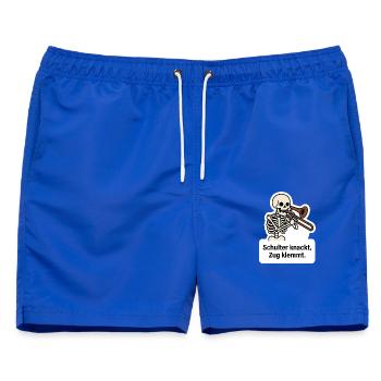 Posaune Arthrose T-Shirt Schulter knackt - Männer Badeshorts - Royalblau - Vorne - AI Model Male 178 light (178cm)