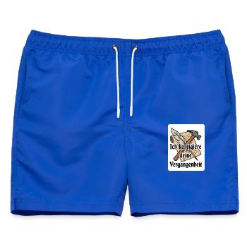 Historiker Geschenk Korrigiere Deine Vergangenheit - Männer Badeshorts - Royalblau - Vorne - AI Model Male 178 light (178cm)
