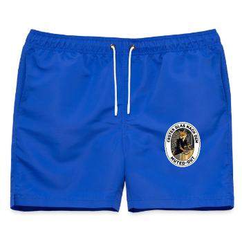 Barkeeper Fuchs Feierabend Gastronomie Geschenk - Männer Badeshorts - Royalblau - Vorne - AI Model Male 178 light (178cm)