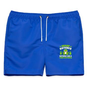 Frog Catcher Swamp Hatcher Frog - Männer Badeshorts - Royalblau - Vorne - AI Model Male 178 light (178cm)