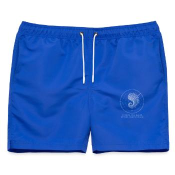  Ich Überprüfe Das Radar, Bevor Ich Pläne Mache - Männer Badeshorts - Royalblau - Vorne - AI Model Male 178 light (178cm)