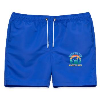Tagesmutter Always Chase Nanny - Männer Badeshorts - Royalblau - Vorne - AI Model Male 178 light (178cm)
